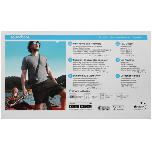 Купить Портативная колонка Anker Soundcore Boom 3i, черный  5628445. Характеристики, отзывы и цены в Донецке