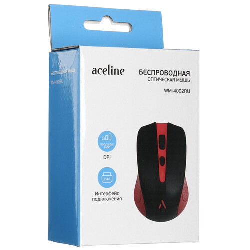 Купить Мышь беспроводная Aceline WM-4002RU  черный  5460303. Характеристики, отзывы и цены в Донецке