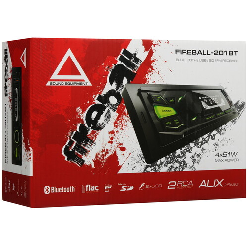 Купить Автопроигрыватель AurA FIREBALL-201BT  5608239. Характеристики, отзывы и цены в Донецке