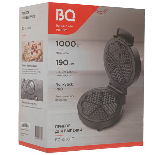 Купить Вафельница BQ ST1010 черный  9210860. Характеристики, отзывы и цены в Донецке