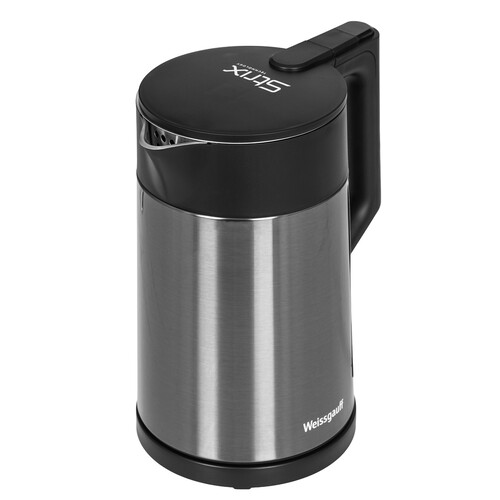 Купить Электрочайник Weissgauff WK 1510 BodyCool черный  9259475. Характеристики, отзывы и цены в Донецке