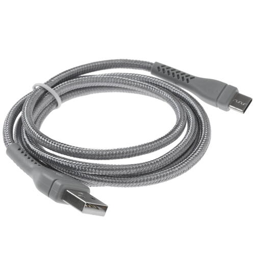 Купить Кабель круглый DEXP USB Type-C - USB 2.0 Type-A серый 1 м  4834145. Характеристики, отзывы и цены в Донецке