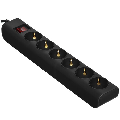 Купить Сетевой фильтр FinePower Oriol 650B черный  5434360. Характеристики, отзывы и цены в Донецке