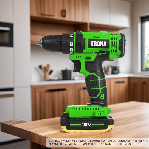Купить Дрель-шуруповерт KRONA KN-18LI  9236355. Характеристики, отзывы и цены в Донецке