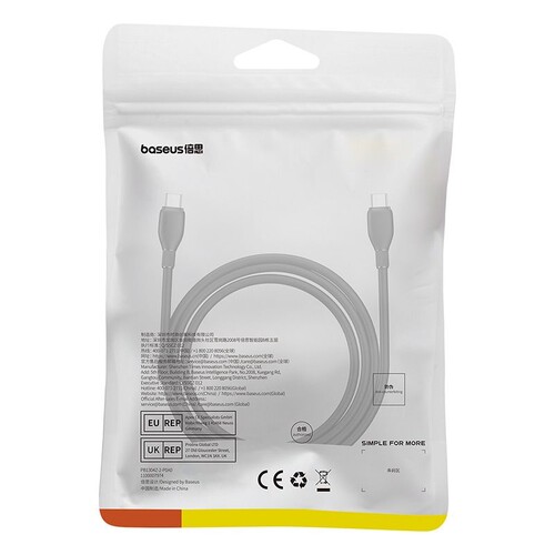 Купить Кабель круглый Baseus USB Type-C - USB Type-C черный 1.5 м  5627479. Характеристики, отзывы и цены в Донецке