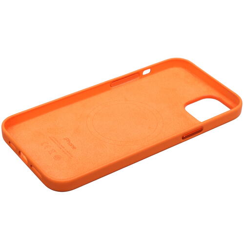 Купить Накладка  Apple Leather Case with MagSafe для Apple iPhone 14 Plus оранжевый  5084128. Характеристики, отзывы и цены в Донецке