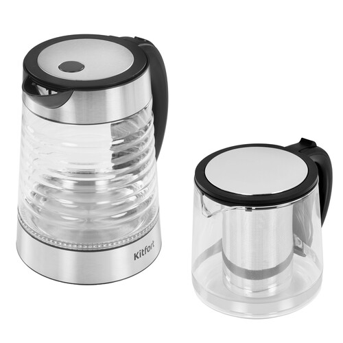 Купить Чайный набор Kitfort КТ-6745 серый  9267963. Характеристики, отзывы и цены в Донецке