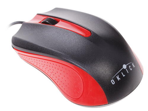 Купить Мышь проводная Oklick 225M красный  1038131. Характеристики, отзывы и цены в Донецке