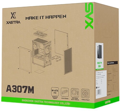 Купить Корпус XASTRA A307M 3BK  9314200. Характеристики, отзывы и цены в Донецке