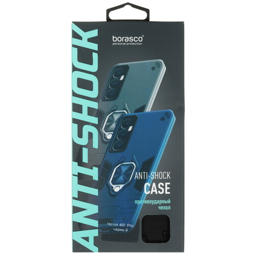Купить Накладка  BoraSCO Anti-Shock Case для HONOR 400 Pro черный  5640417. Характеристики, отзывы и цены в Донецке