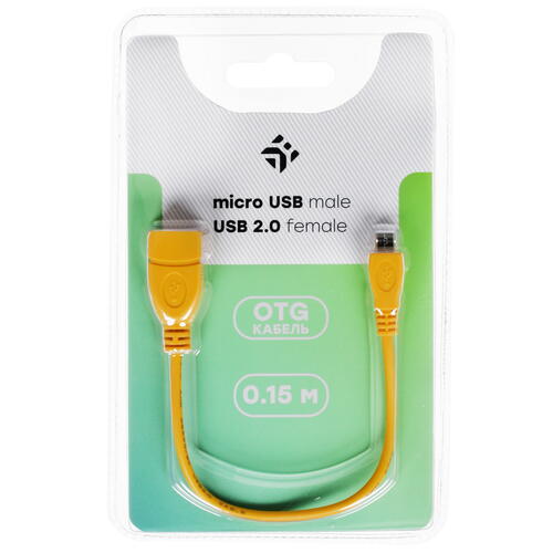 Купить OTG-кабель DEXP желтый  1089789. Характеристики, отзывы и цены в Донецке