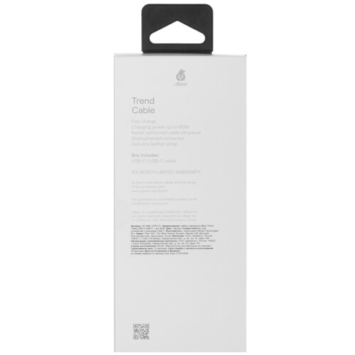 Купить Кабель круглый uBear USB Type-C - USB Type-C черный 1.2 м  5466120. Характеристики, отзывы и цены в Донецке