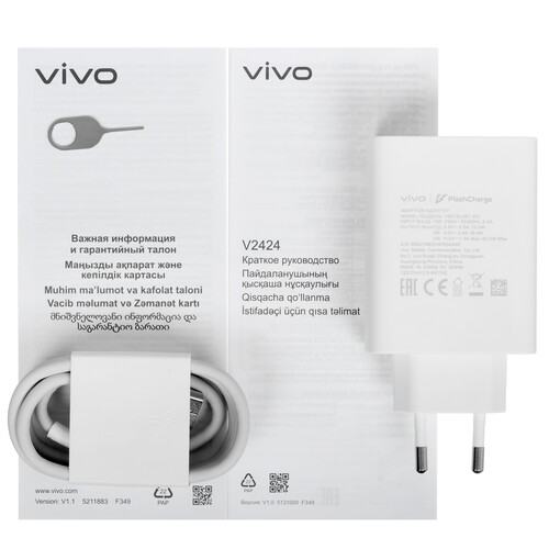 Купить 6.67" Смартфон Vivo V40 Lite 256 ГБ серебристый  5493260. Характеристики, отзывы и цены в Донецке