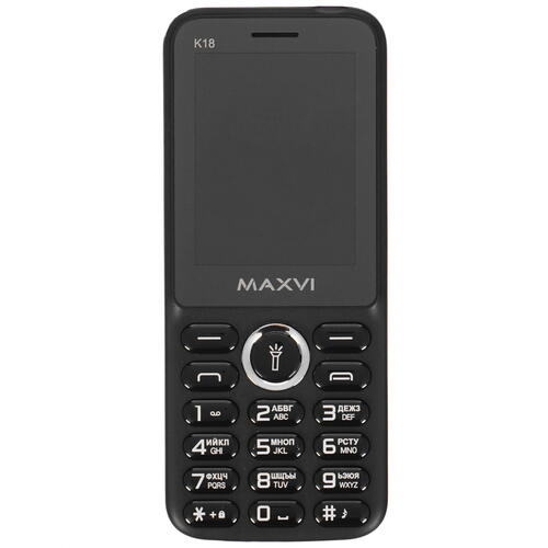 Купить Сотовый телефон Maxvi K18 черный  5360178. Характеристики, отзывы и цены в Донецке