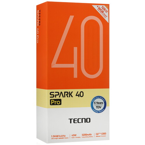 Купить 6.78" Смартфон Tecno SPARK 40 Pro 128 ГБ голубой  5633205. Характеристики, отзывы и цены в Донецке