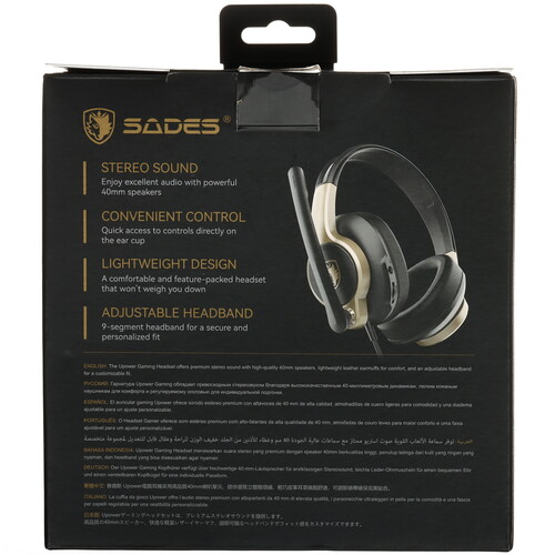 Купить Проводные наушники Sades SA-703 Upower черный  5613204. Характеристики, отзывы и цены в Донецке