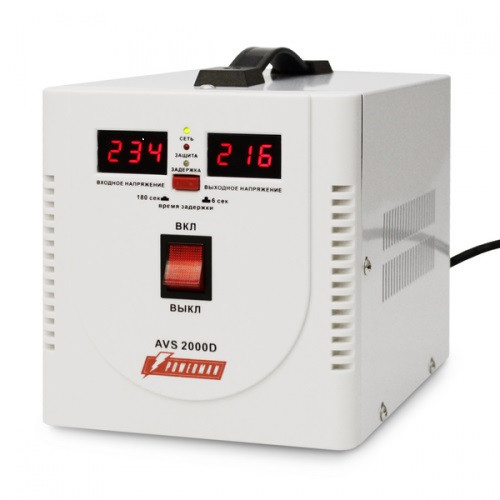 Купить Стабилизатор напряжения PowerMan AVS 2000D  0135445. Характеристики, отзывы и цены в Донецке