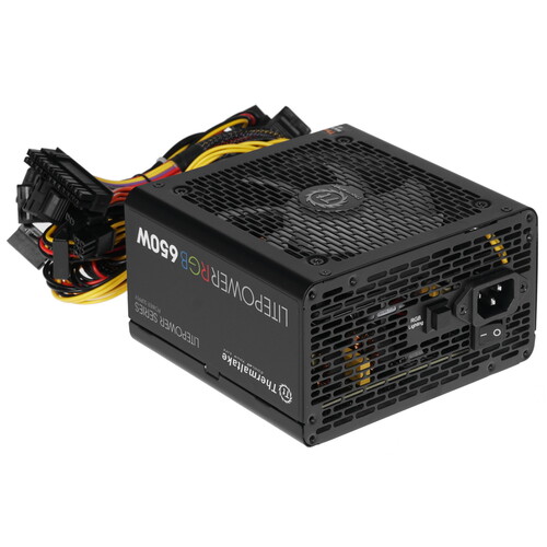Купить Блок питания Thermaltake Litepower RGB 650W  1341207. Характеристики, отзывы и цены в Донецке