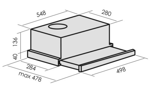 Купить Вытяжка телескопическая LAUF LUNA 500 черный/черный  9185530. Характеристики, отзывы и цены в Донецке