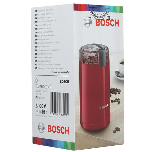 Купить Кофемолка электрическая Bosch TSM6A014R красный  1366031. Характеристики, отзывы и цены в Донецке