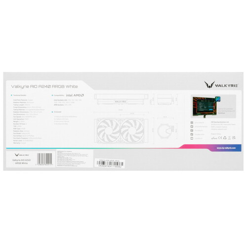 Купить Система охлаждения Valkyrie A240W  белая  5487762. Характеристики, отзывы и цены в Донецке