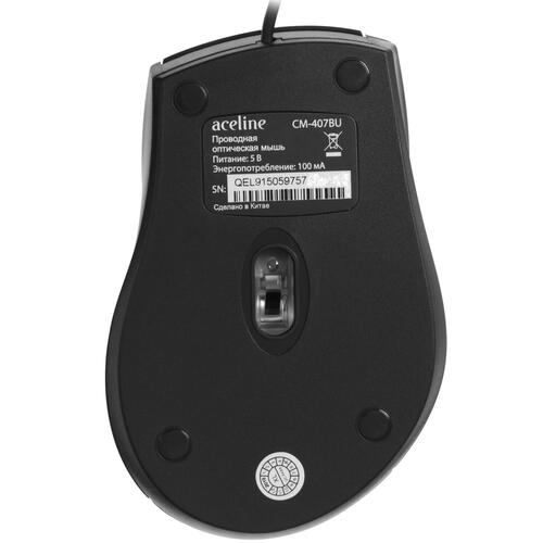 Купить Мышь проводная Aceline CM-407BU  черный  1359377. Характеристики, отзывы и цены в Донецке