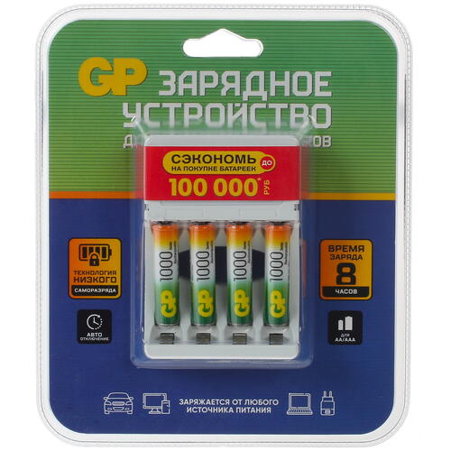 Купить Зарядное устройство GP 100AAAHC/CPBR-2CR4 12/488  5075318. Характеристики, отзывы и цены в Донецке
