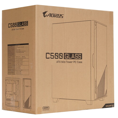 Купить Корпус GIGABYTE AORUS C500 GLASS  5621618. Характеристики, отзывы и цены в Донецке