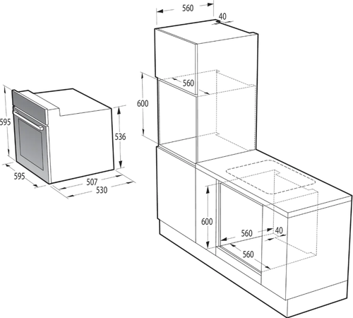 Купить Электрический духовой шкаф Gorenje BO6737E02NBG черный  9291469. Характеристики, отзывы и цены в Донецке