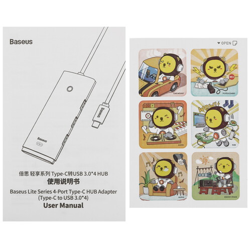 Купить USB-разветвитель Baseus Airjoy Series Round Box HUB  5488029. Характеристики, отзывы и цены в Донецке