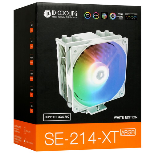 Купить Кулер для процессора ID-COOLING SE-214-XT ARGB WHITE  5002520. Характеристики, отзывы и цены в Донецке