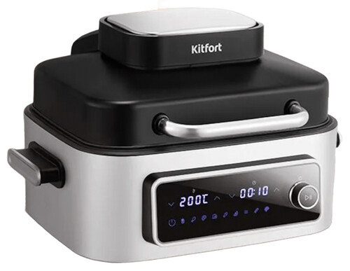 Купить Аэрогриль Kitfort КТ-8125 серый  9300345. Характеристики, отзывы и цены в Донецке
