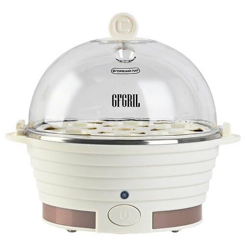 Купить Пароварка-яйцеварка GFGRIL GFS-3 белый  5499638. Характеристики, отзывы и цены в Донецке