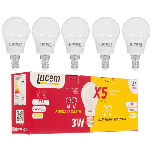 Купить Комплект светодиодных ламп Lucem LM-LBL 3W  9162538. Характеристики, отзывы и цены в Донецке