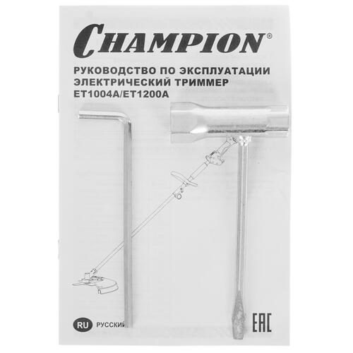 Купить Триммер электрический Champion ET1200A  1215110. Характеристики, отзывы и цены в Донецке