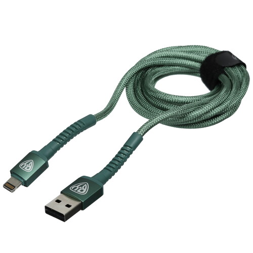 Купить Кабель круглый BY Lightning 8-pin - USB 2.0 Type-A зеленый 2 м  5482187. Характеристики, отзывы и цены в Донецке