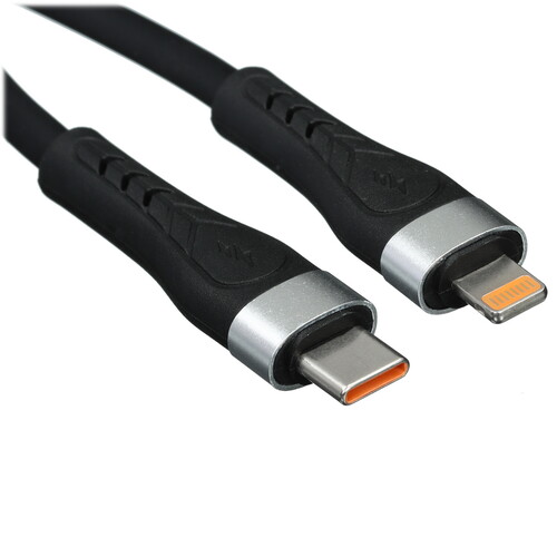 Купить Кабель круглый WIIIX Lightning 8-pin - USB Type-C черный 1 м  5614909. Характеристики, отзывы и цены в Донецке