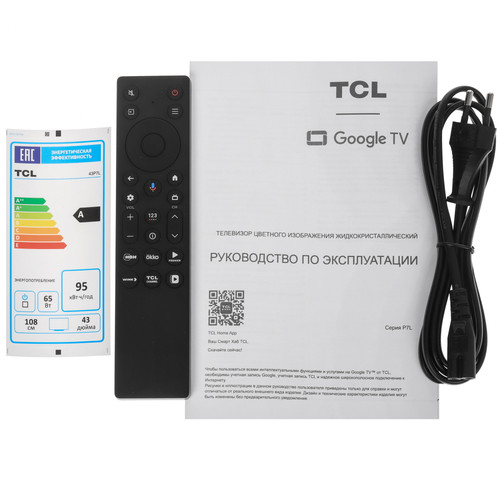 Купить 43" (108 см) Телевизор TCL 43P7L черный  9367788. Характеристики, отзывы и цены в Донецке