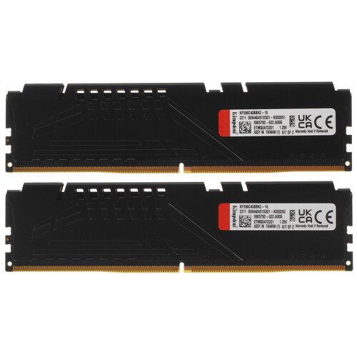 Купить Оперативная память Kingston FURY Beast Black [KF556C40BBK2-16] 16 ГБ  5053667. Характеристики, отзывы и цены в Донецке
