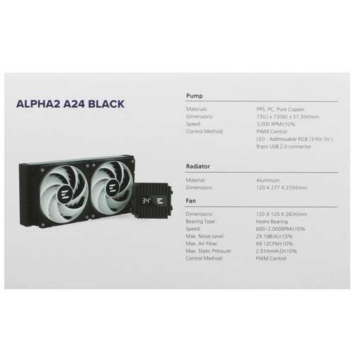Купить Система охлаждения ZALMAN ALPHA2 A24 черная  5447518. Характеристики, отзывы и цены в Донецке