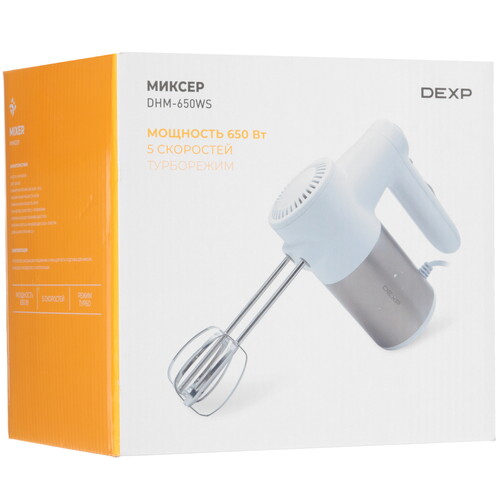 Купить Миксер DEXP DHM-650WS белый  9138667. Характеристики, отзывы и цены в Донецке