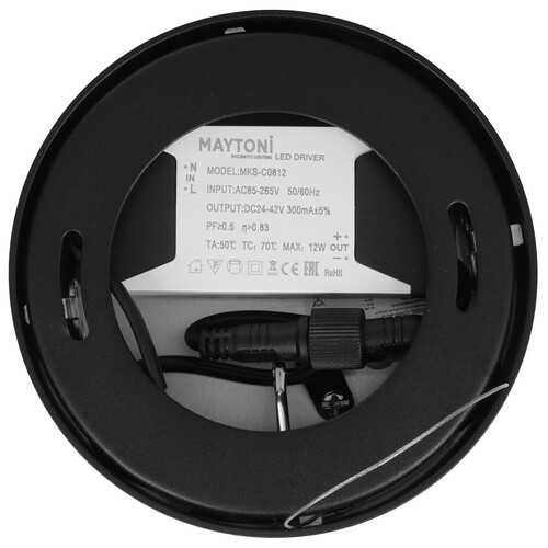 Купить Светильник потолочный Technical C032CL-12W4K-RD-B черный/черный  9143231. Характеристики, отзывы и цены в Донецке