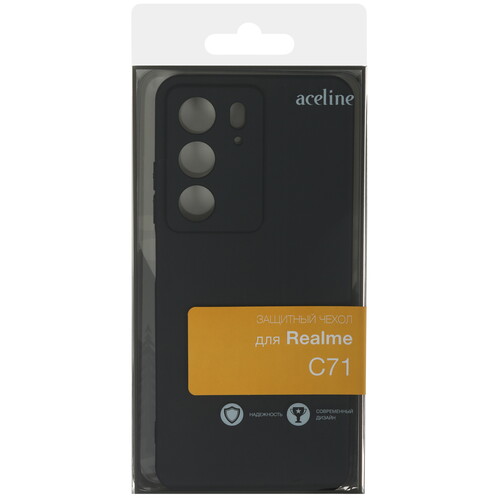 Купить Накладка  Aceline Fresh для realme C71 черный  5630421. Характеристики, отзывы и цены в Донецке
