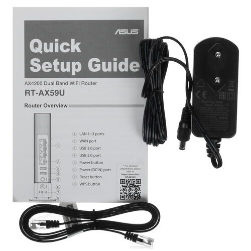 Купить Wi-Fi роутер ASUS RT-AX59U  5098267. Характеристики, отзывы и цены в Донецке