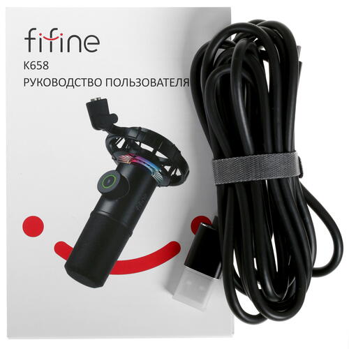 Купить Микрофон Fifine K658 черный  4875078. Характеристики, отзывы и цены в Донецке