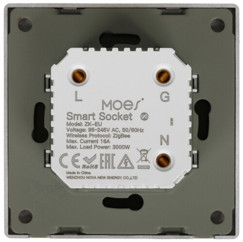 Купить Умная розетка MOES ZK-EU  5635793. Характеристики, отзывы и цены в Донецке