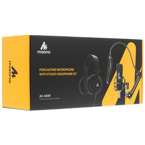 Купить Микрофонный комплект Maono AU-A03H черный  1612027. Характеристики, отзывы и цены в Донецке