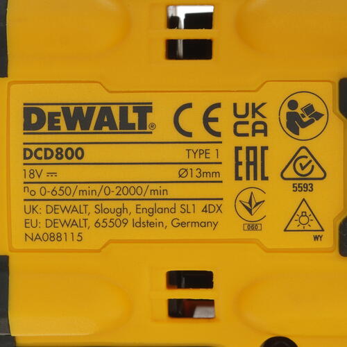 Купить Дрель-шуруповерт DeWalt DCD800P2T XR FLEXVOLТ 18/54V  5437836. Характеристики, отзывы и цены в Донецке
