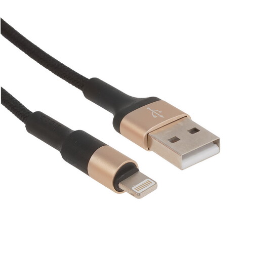 Купить Кабель круглый Hoco Lightning 8-pin - USB 2.0 Type-A черный 1 м  9244489. Характеристики, отзывы и цены в Донецке