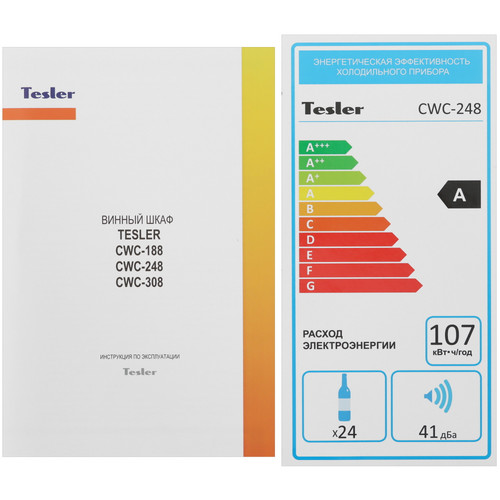 Купить Винный шкаф Tesler CWC-248 бежевый  9259466. Характеристики, отзывы и цены в Донецке